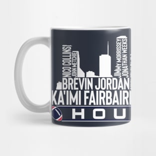 Houston Football Team 23 Player Roster, Houston City Skyline Mug